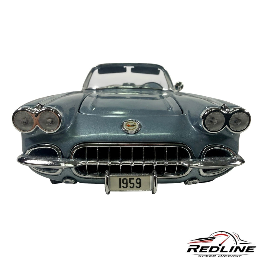 🇺🇸Danbury Mint Limited Edition 1959 Corvette Jewel Blue 1:24 C2🇺🇸