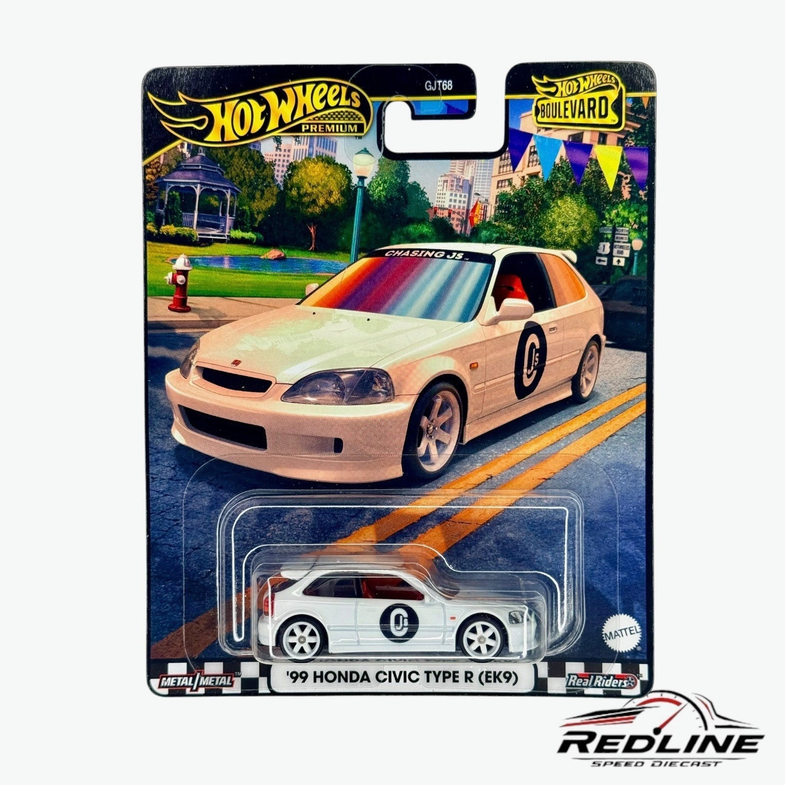 🎌Hot Wheels Boulevard '99 Honda Civic Type R (EK9) White H17🎌