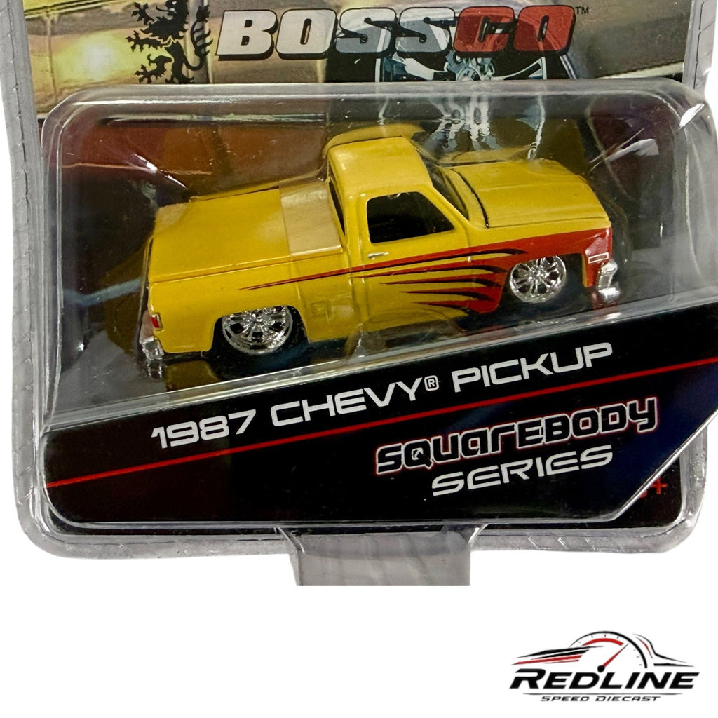 🇺🇸Maisto 1987 Chevy Silverado Pickup Truck Squarebody 1/2004 Yellow H26🇺🇸
