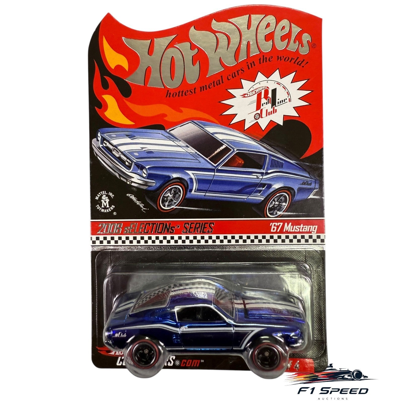 Hot Wheels RLC 2008 Selections '67 Mustang 6200/7897 Blue H9
