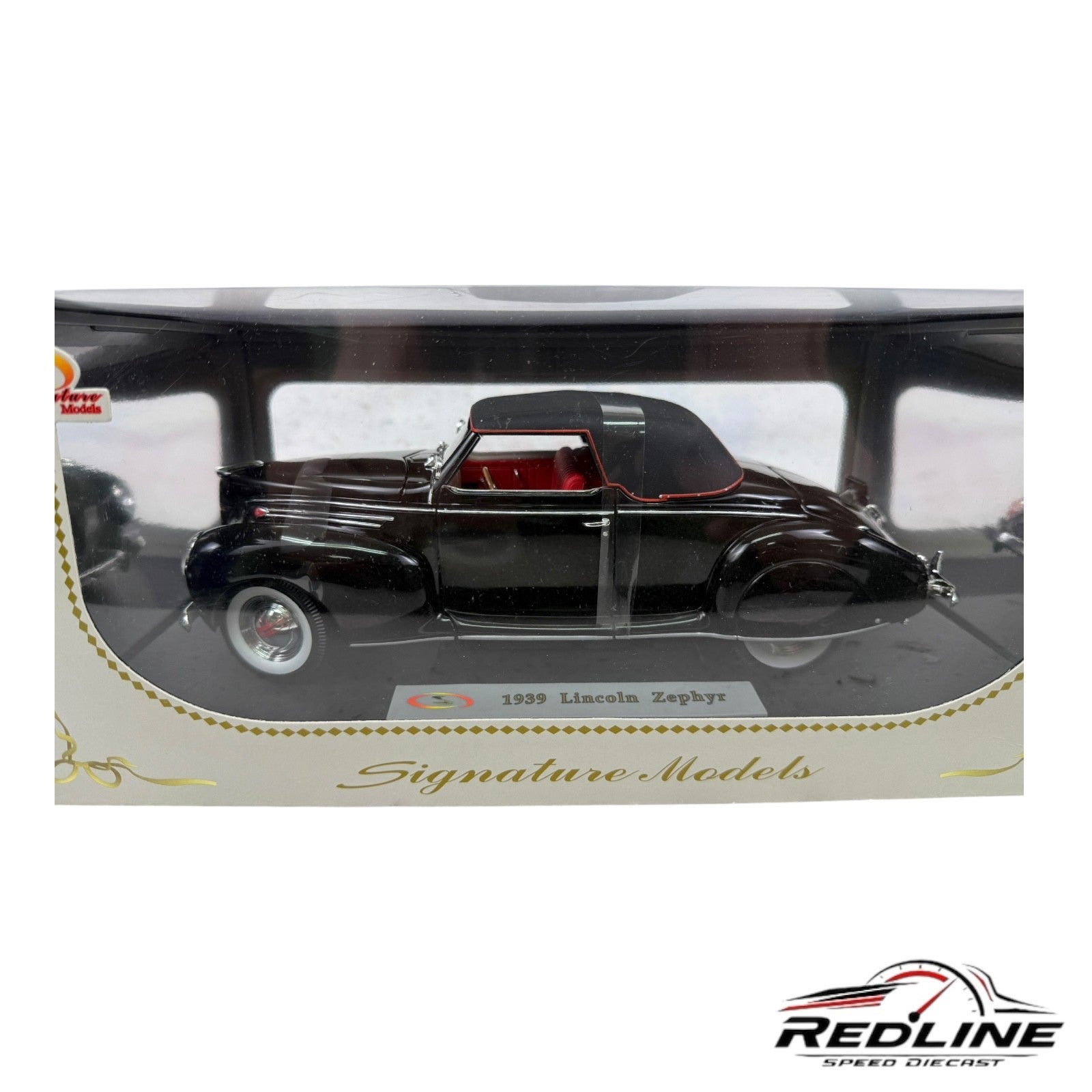 🇺🇸Signature Models 1939 Lincoln Zephyr BLACK 1:18 C1🇺🇸