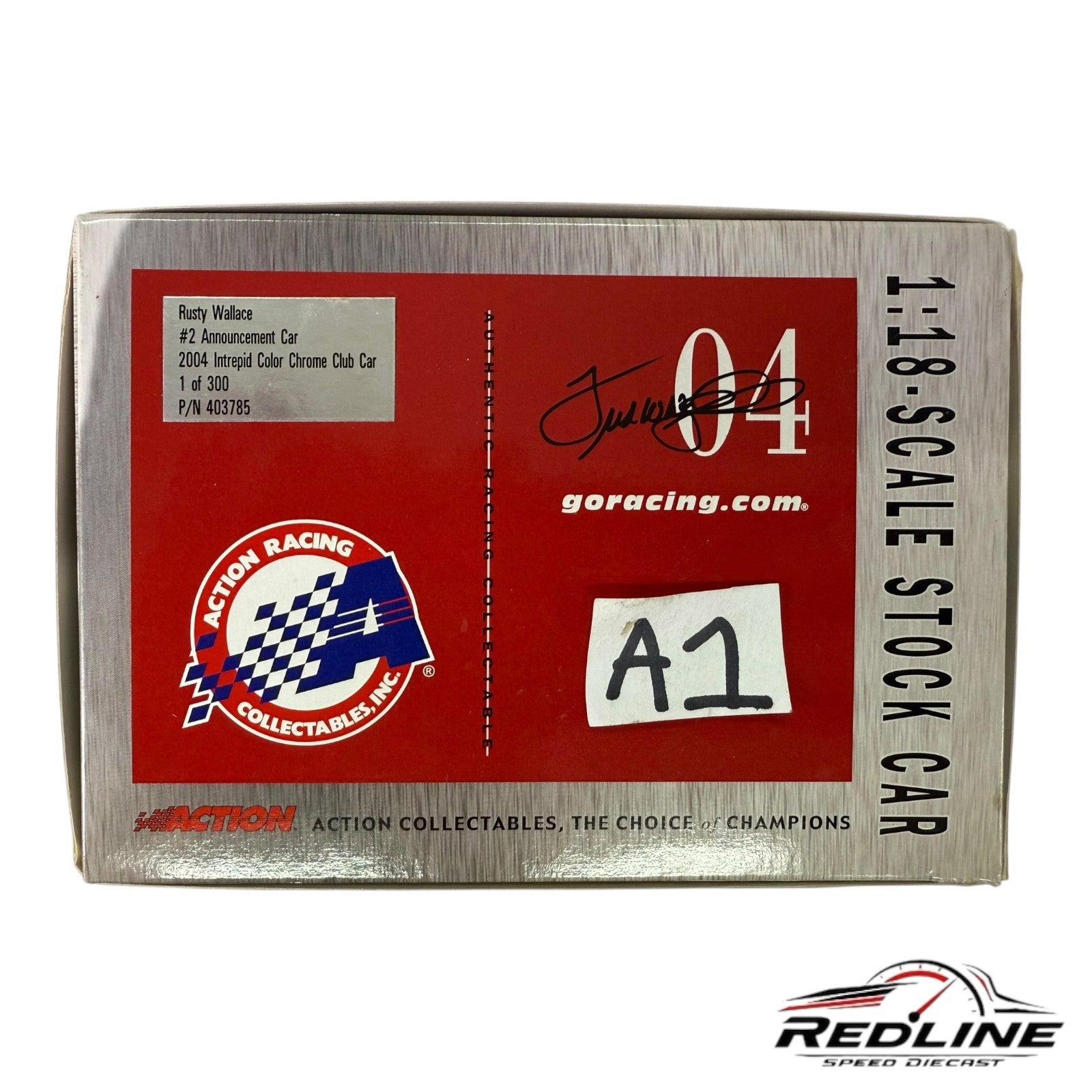 Rusty Wallace Announcement Car 2004 Intrepid Color Chrome Club 1 of 300 1:18 A1