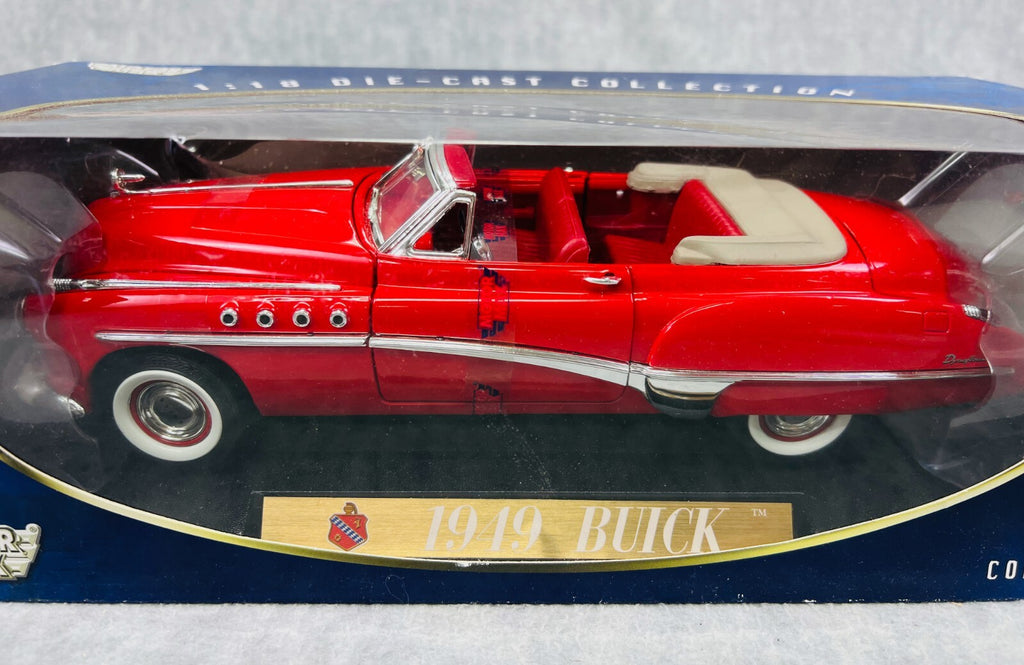 🇺🇸🇺🇸🇺🇸Motor Max 1949 Buick Convertible Die Cast Car Red 1:18🇺🇸🇺🇸🇺🇸