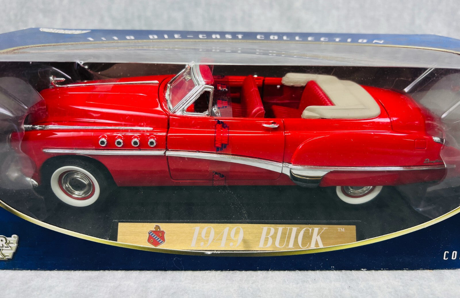 🇺🇸🇺🇸🇺🇸Motor Max 1949 Buick Convertible Die Cast Car Red 1:18🇺🇸🇺🇸🇺🇸