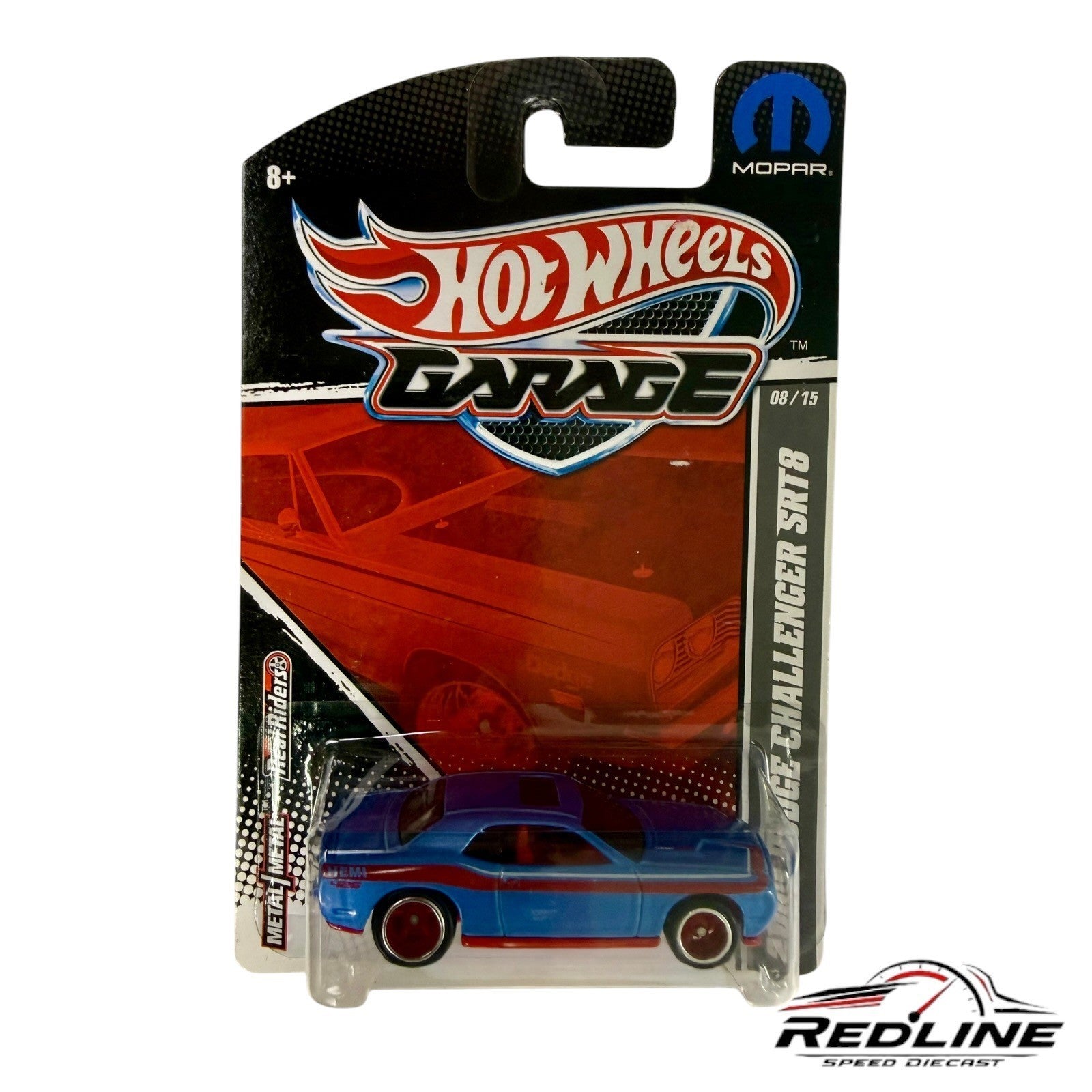 🇺🇸Hot Wheels Garage 2008 Dodge Challenger SRT8 Blue H30🇺🇸