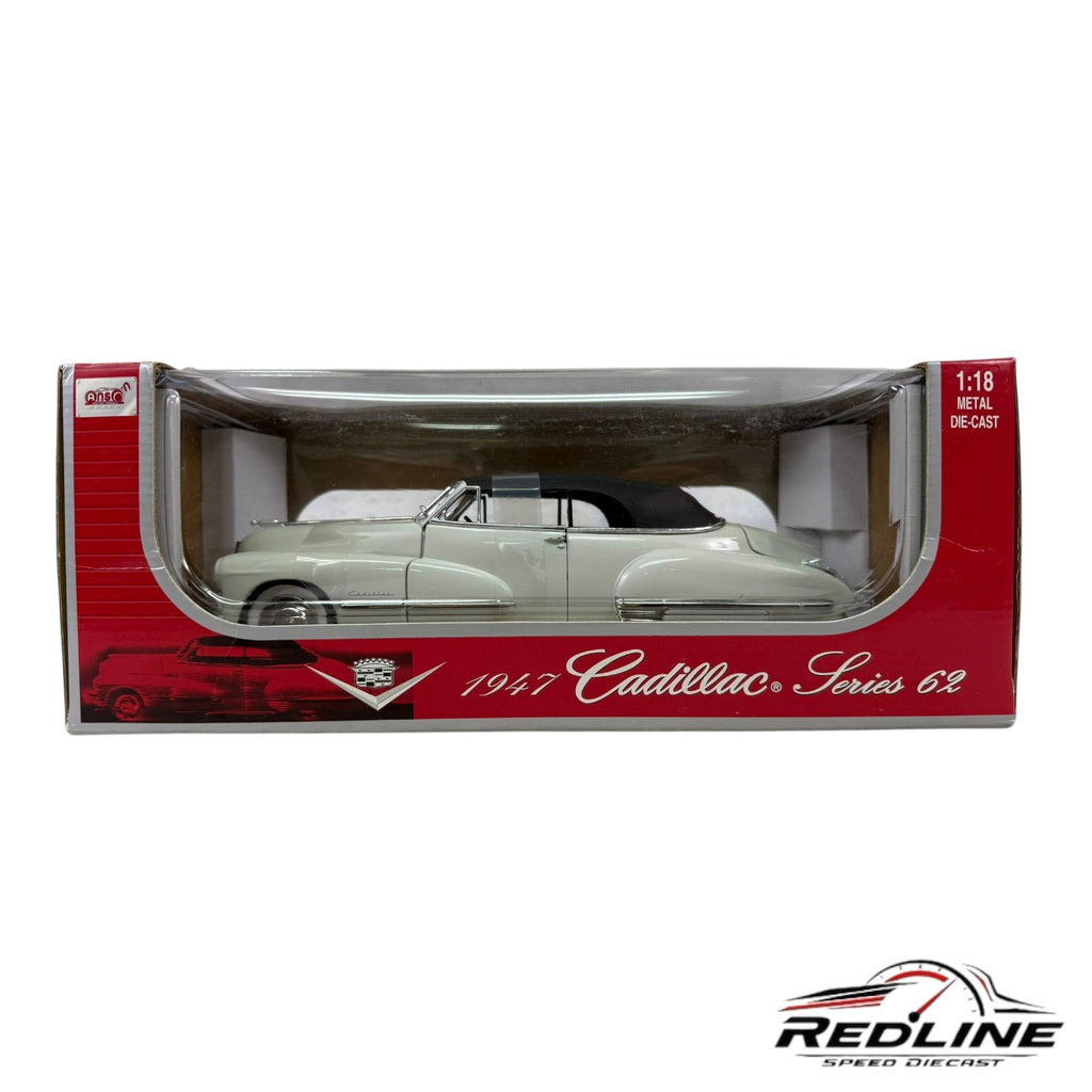 🦅🦅🦅Anson 1947 Cadillac Series 62 Convertible White 1:18 C1🦅🦅🦅