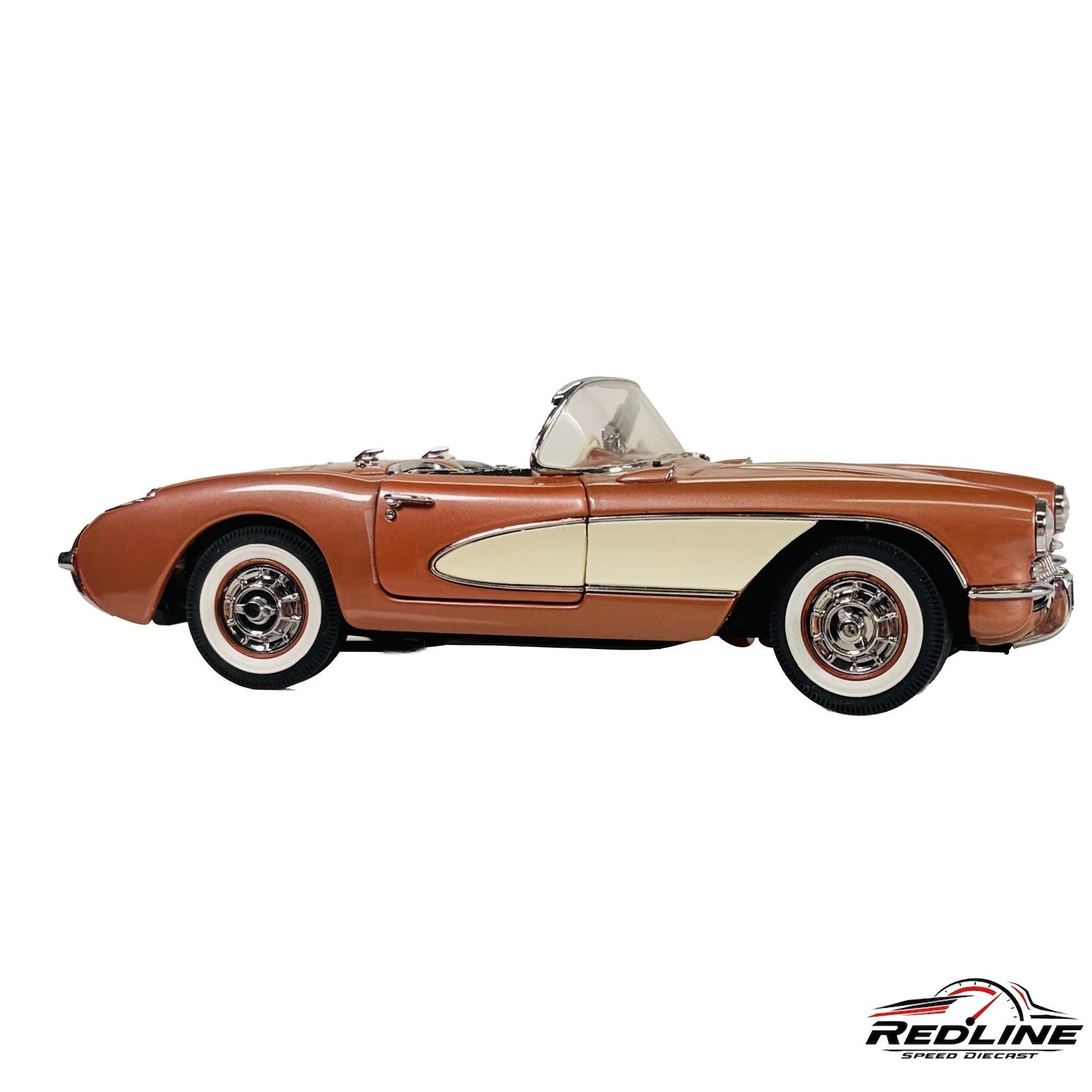 🇺🇸Danbury Mint 1:24 Chip Miller 1957 Corvette Aztec Copper w/Box C2🇺🇸