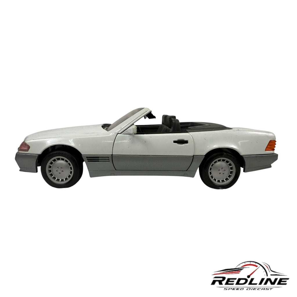 🇩🇪Road Tough Collection Die Cast Mercedes-Benz 500SL 1989 WHITE 1:18🇩🇪