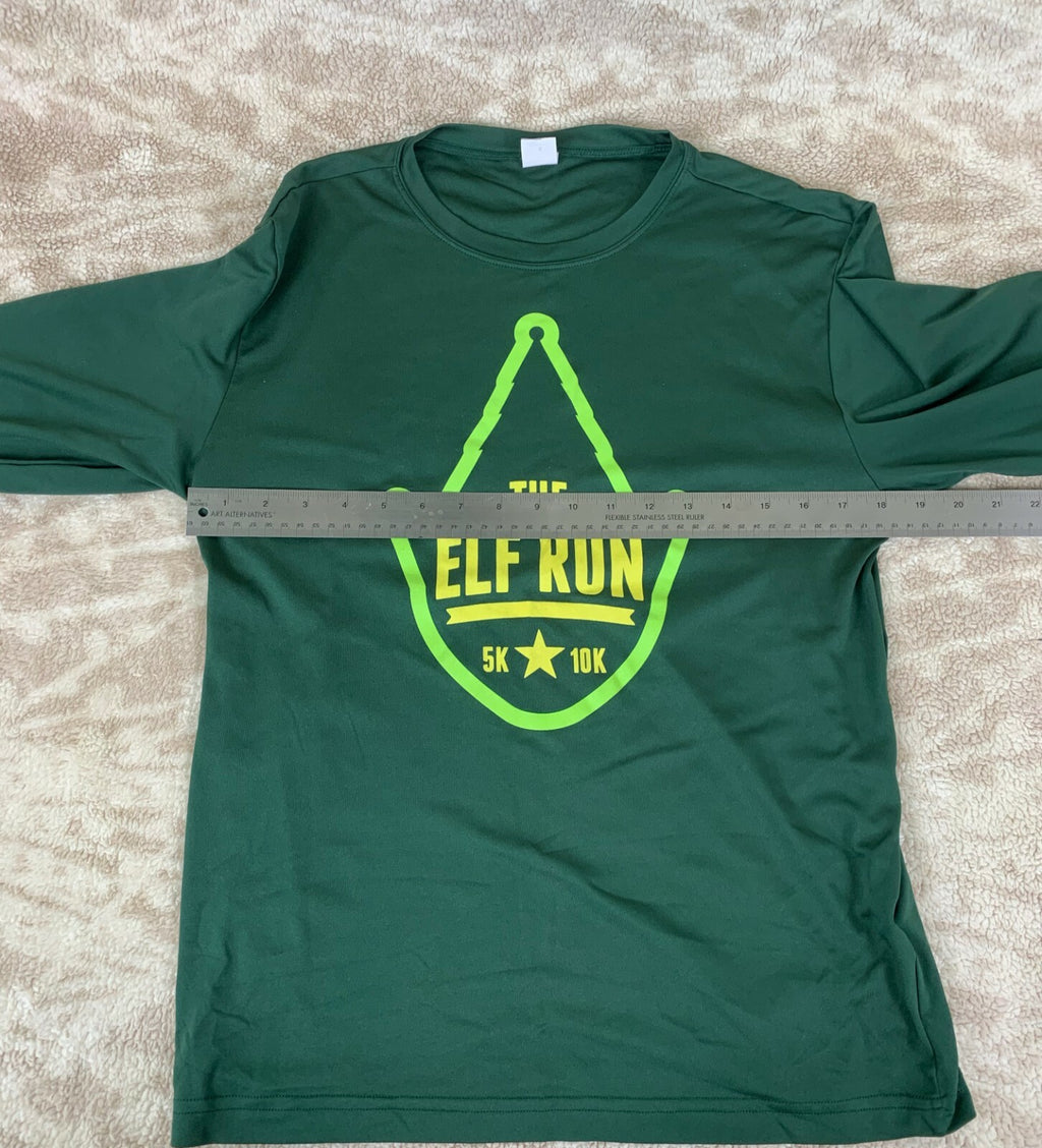 🏃🏃🏃Mens Sport-Tek The Elf Run 5k Long Sleeved Moisture Wicking Shirt🏃🏃🏃