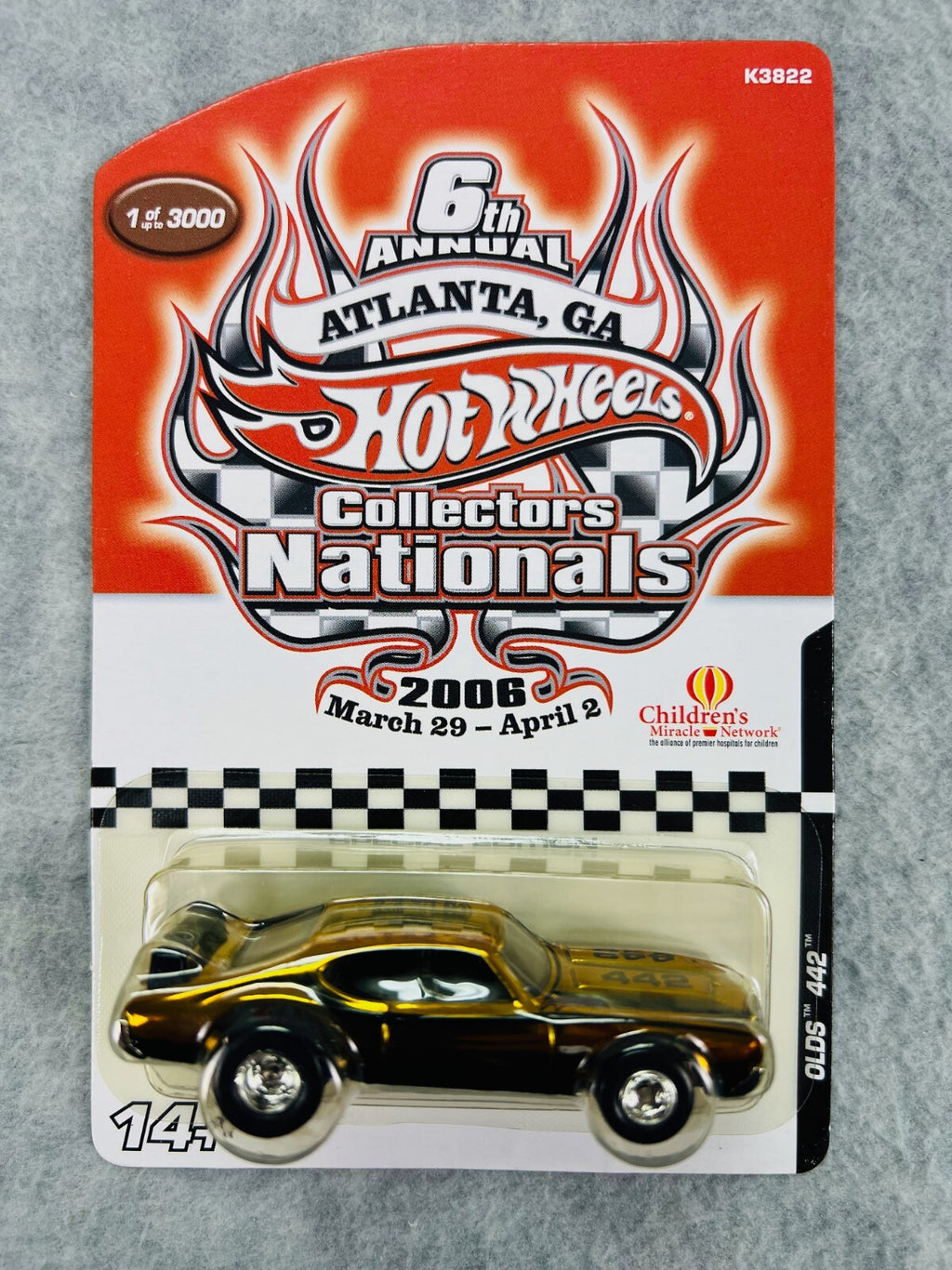 🇺🇸Hot Wheels 2006 6th Annual Collector's Nationals OLDS 442  1 of 3000 H29🇺🇸