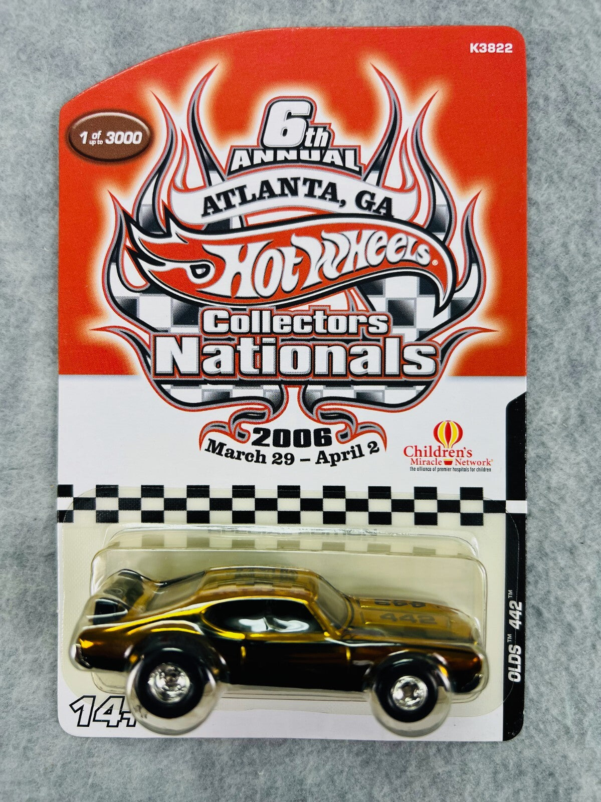 🇺🇸Hot Wheels 2006 6th Annual Collector's Nationals OLDS 442  1 of 3000 H29🇺🇸