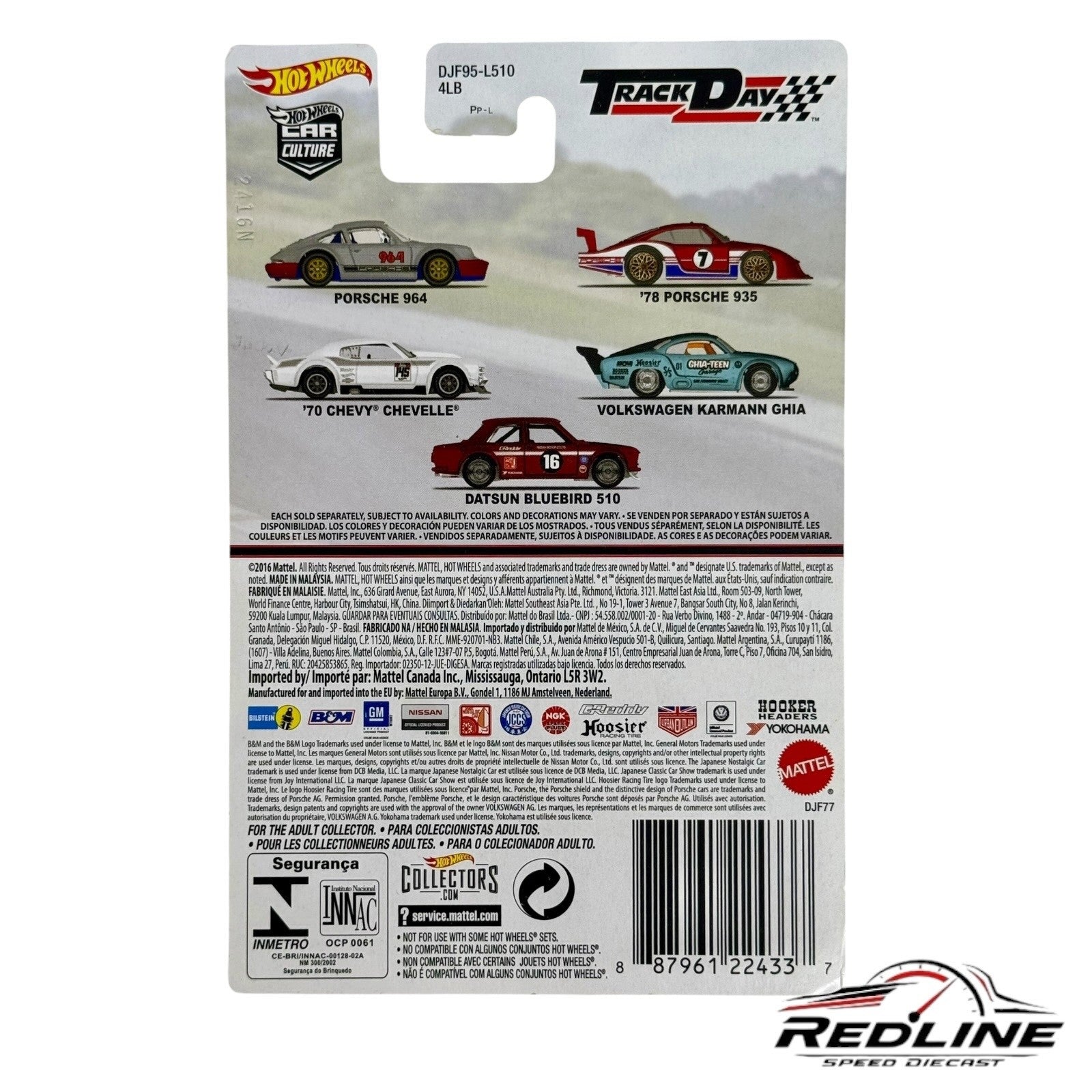 🇺🇸Hot Wheels Car Culture Track Day '70 Chevy Chevelle White H13🇺🇸