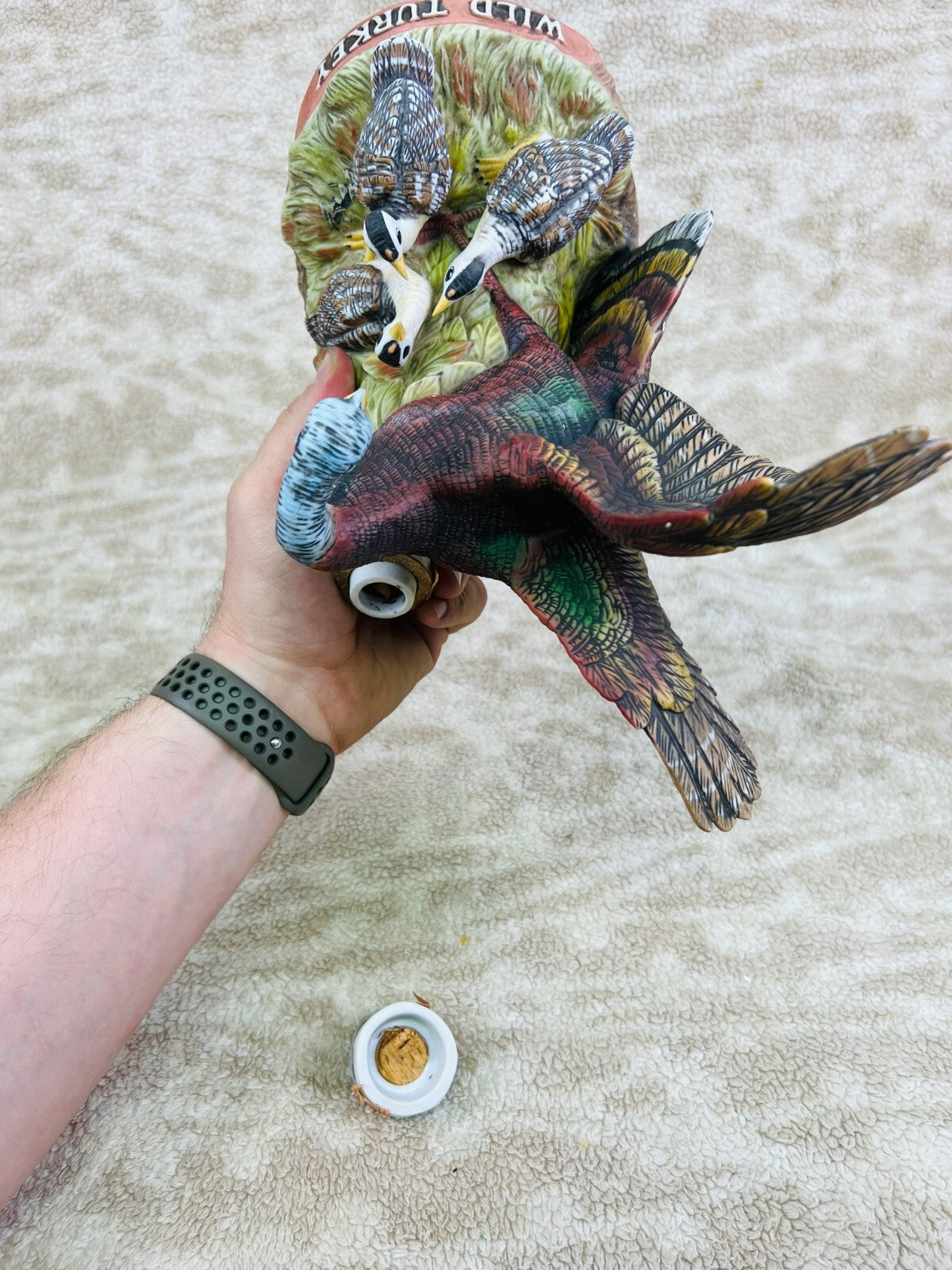 🦃🦃Austin Nichols No 6 Wild Turkey & Poults  Decanter 1984 EMPTY🦃🦃