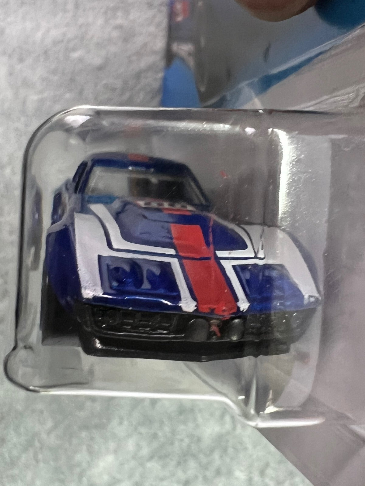 🇺🇸Hot Wheels '69 COPO Corvette Blue Red & White Stripes Retro Racers H25🇺🇸