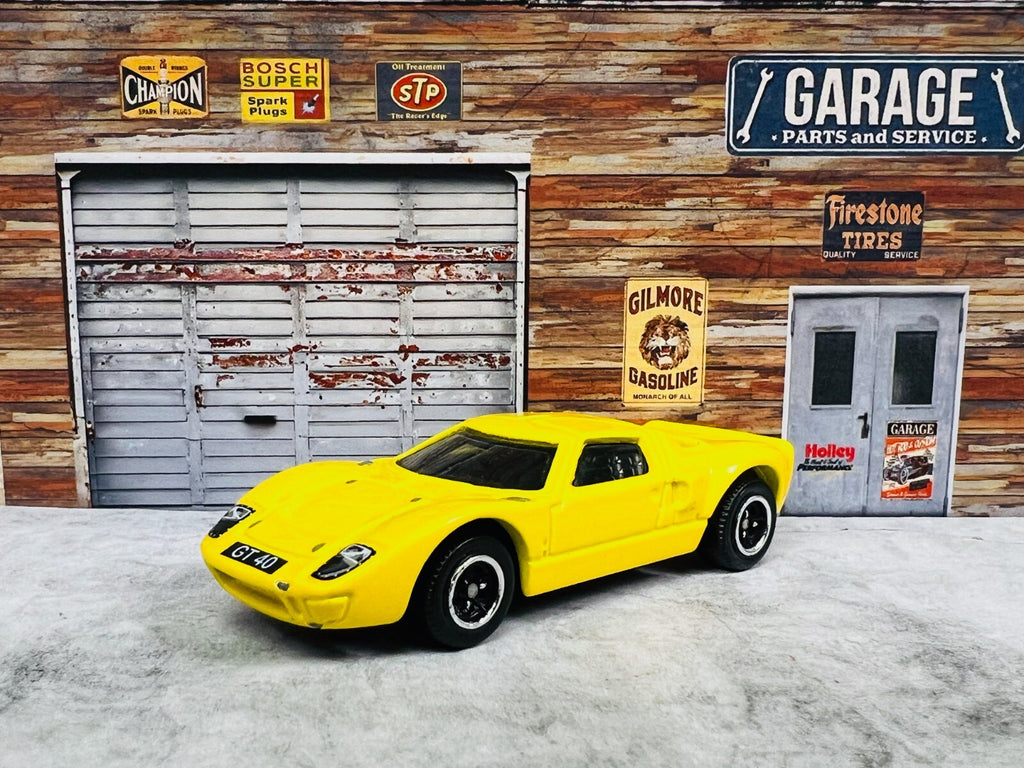 🇺🇸🇺🇸2014 Matchbox Yellow Ford GT 40 Diecast Metal Toy Car Loose c15🇺🇸🇺🇸