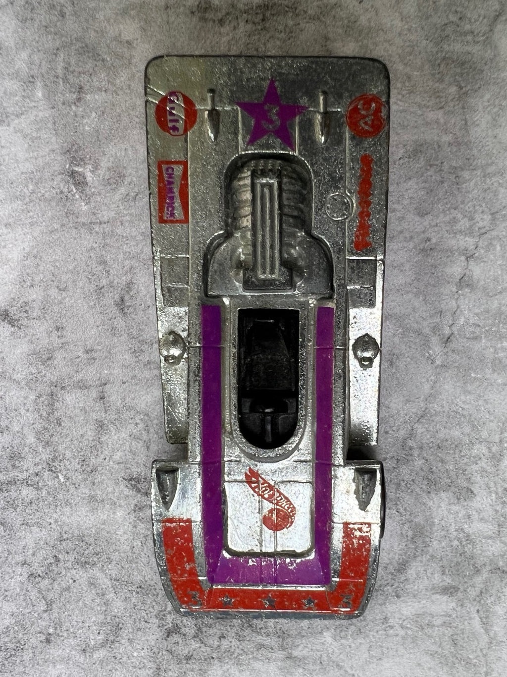 🔥🔥🔥🔥1973 Hot Wheels REDLINE Super Chrome Steam Roller C1🔥🔥🔥🔥