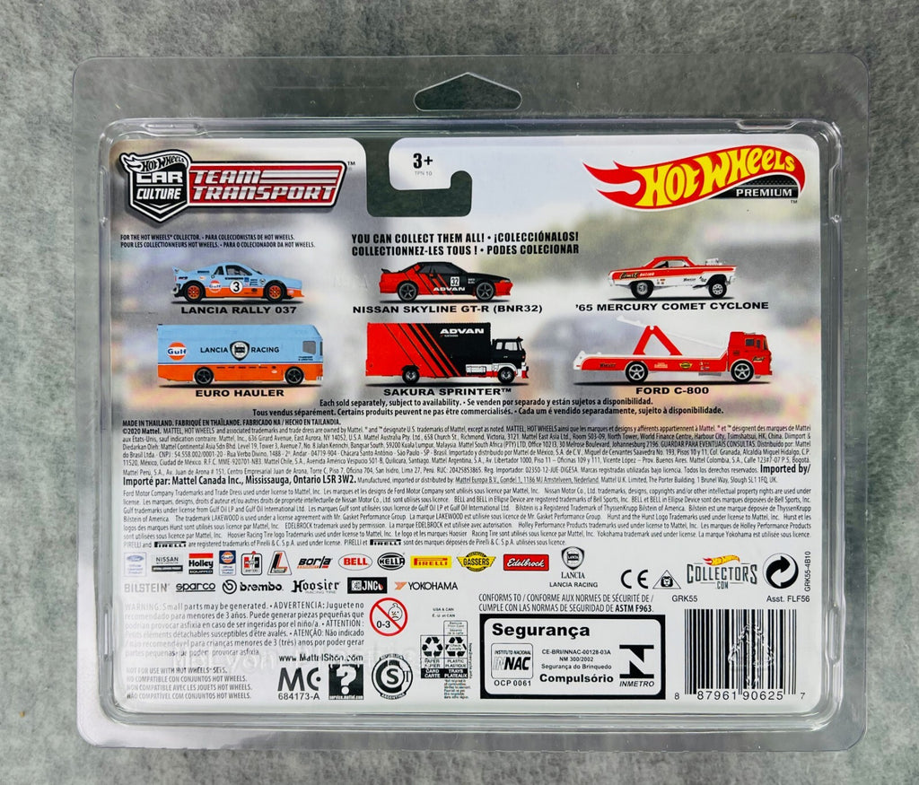 🏁Hot Wheels Team Transport Nissan Skyline GT-R GTR R32 Sakura Sprinter Advan 🏁