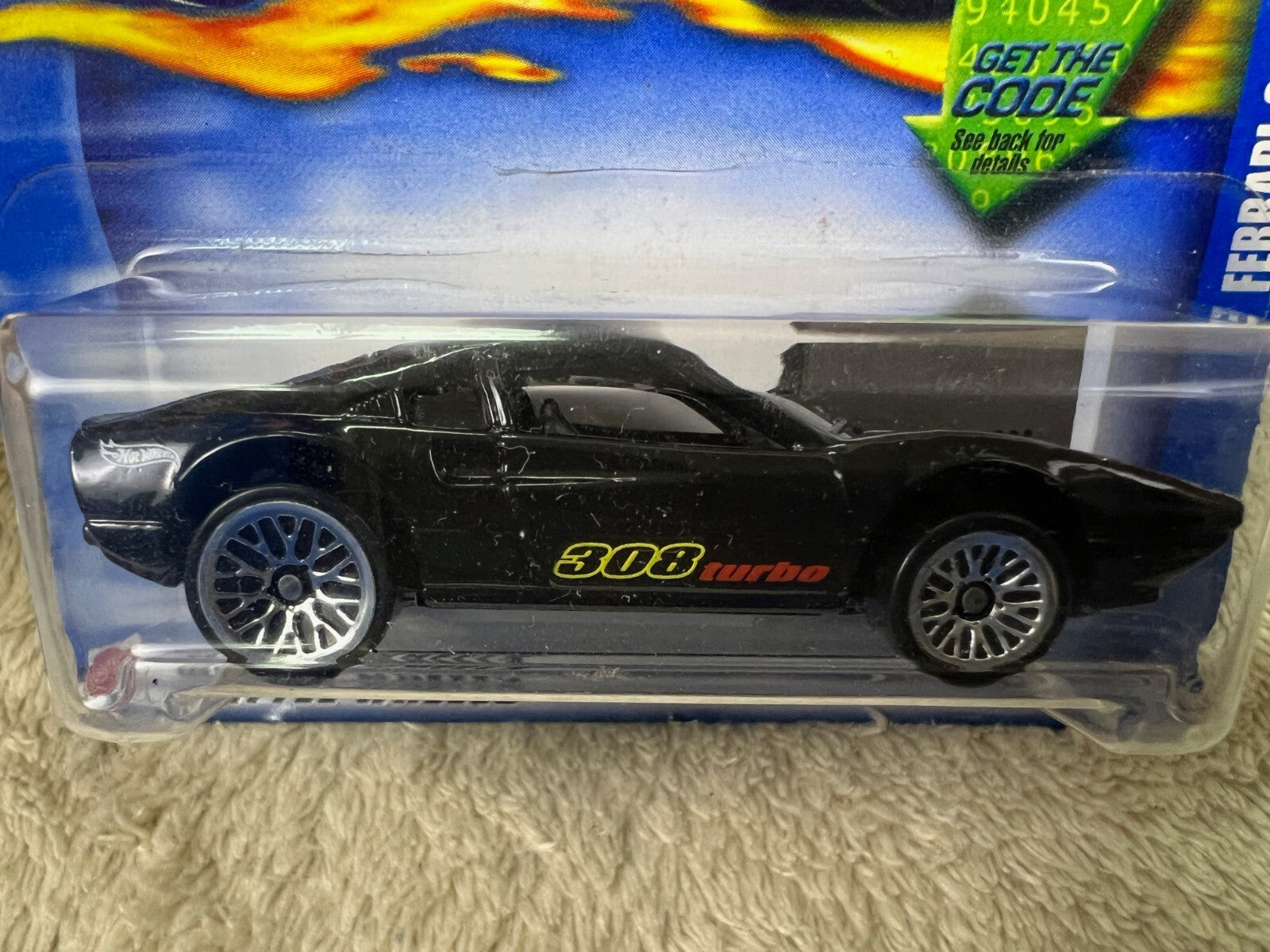🇮🇹🇮🇹🇮🇹Hot Wheels  Ferrari 308 Black Turbo #166 HW16🇮🇹🇮🇹🇮🇹
