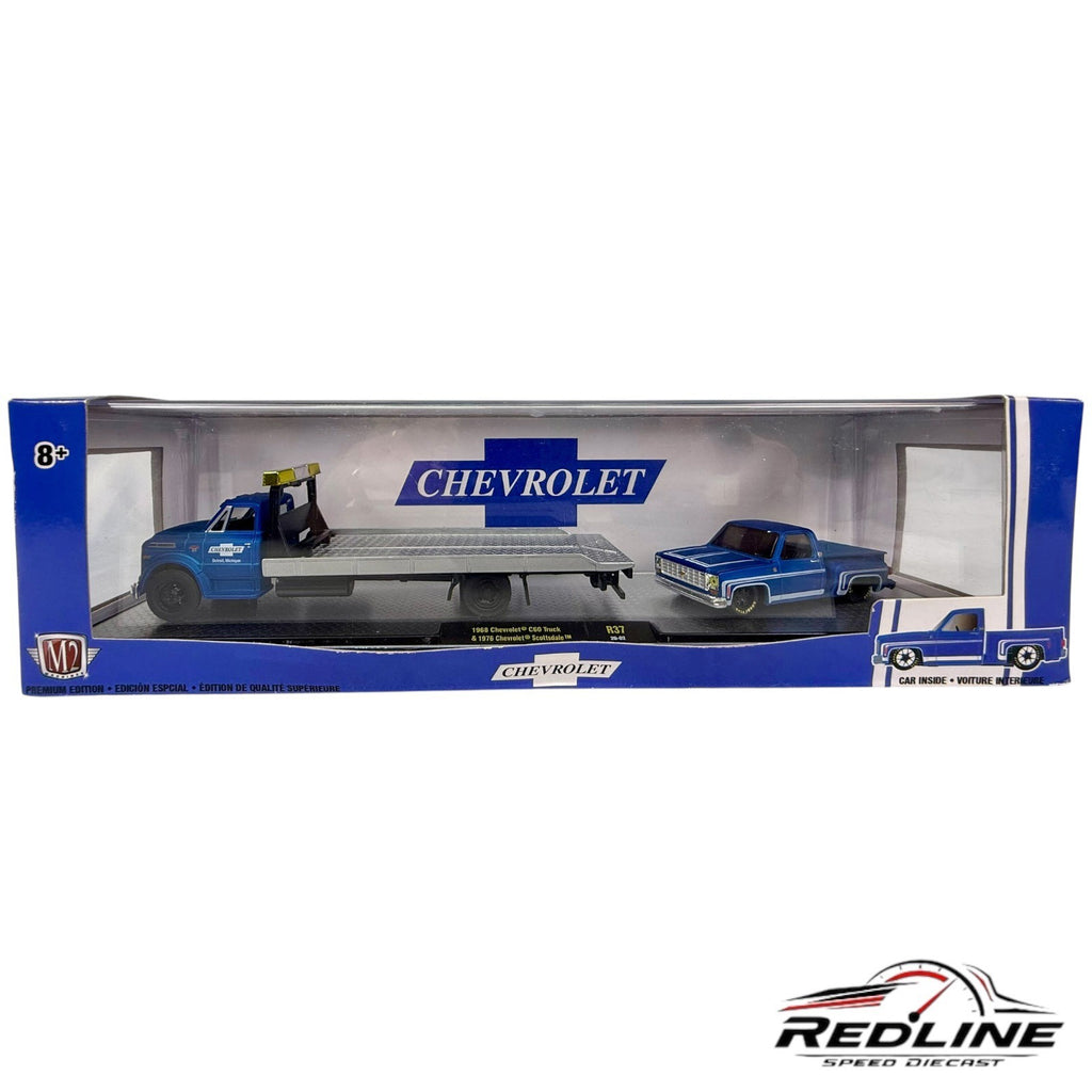 M2 Machines 1968 Chevrolet C60 Truck & 1975 Chevrolet Scottsdale R37 20-02 D3