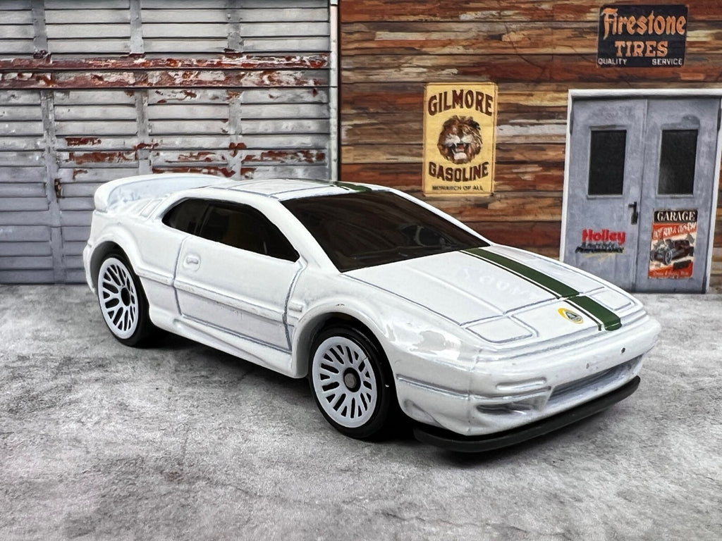 🇬🇧🇬🇧Hot Wheels Mattel 2001 Lotus Esprit White Green Stripe C11🇬🇧🇬🇧