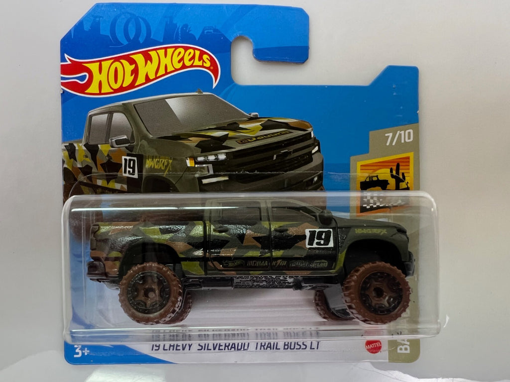 🇺🇸Hotwheels Chevy Silverado Trail Boss LT Baja Blazers Short Card HW06🇺🇸