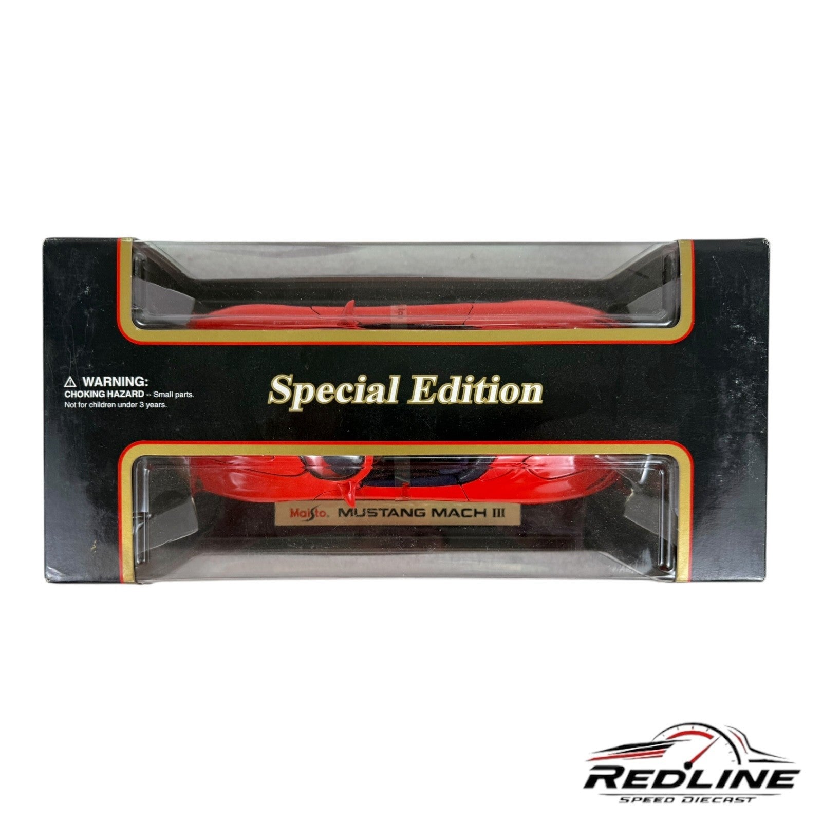🐎🐎🐎Maisto Special Edition Mustang Mach III Red 1:18 TV🐎🐎🐎