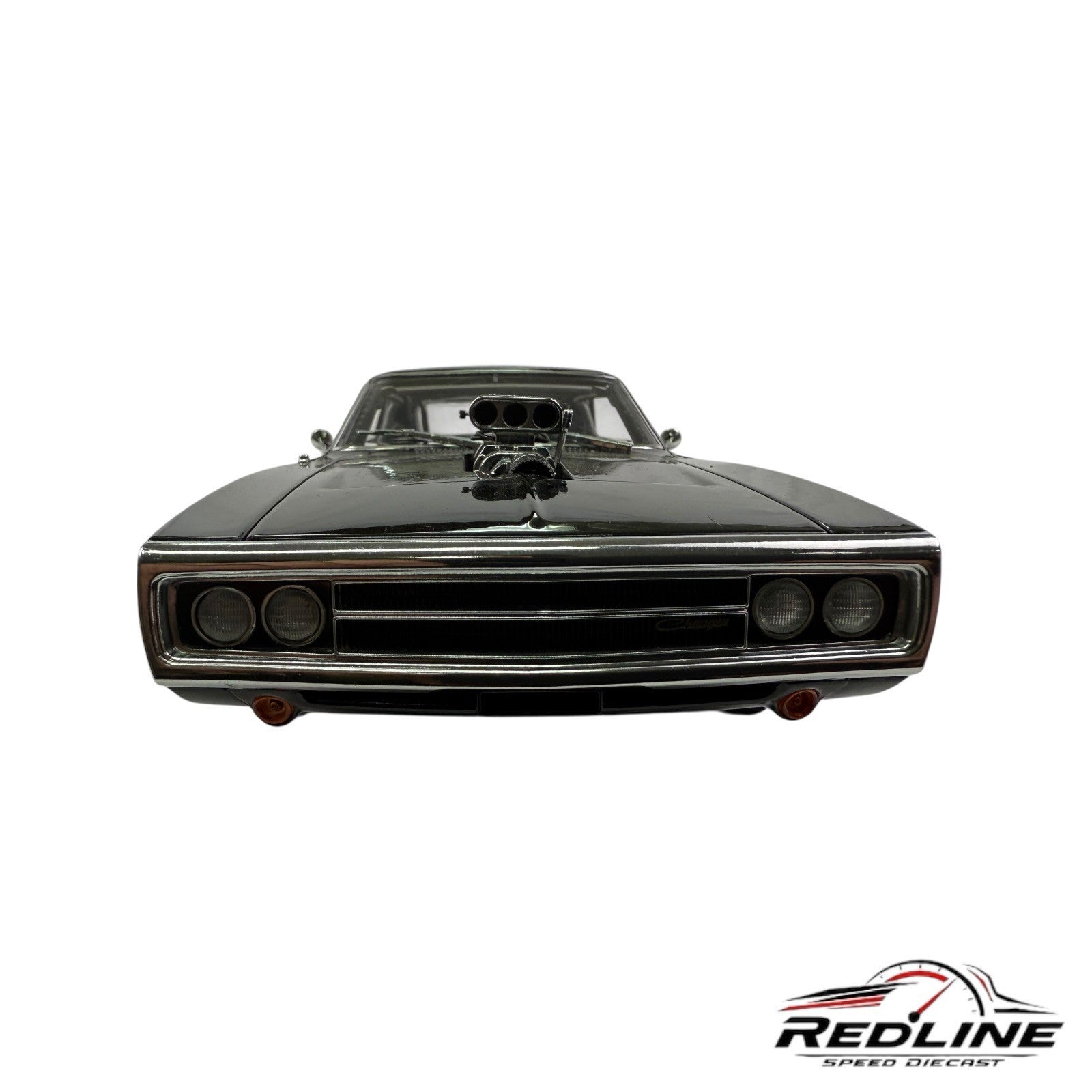 🇺🇸Greenlight Fast & Furious Dom's 1970 Dodge Charger Black NO BOX 1:18 L2🇺🇸