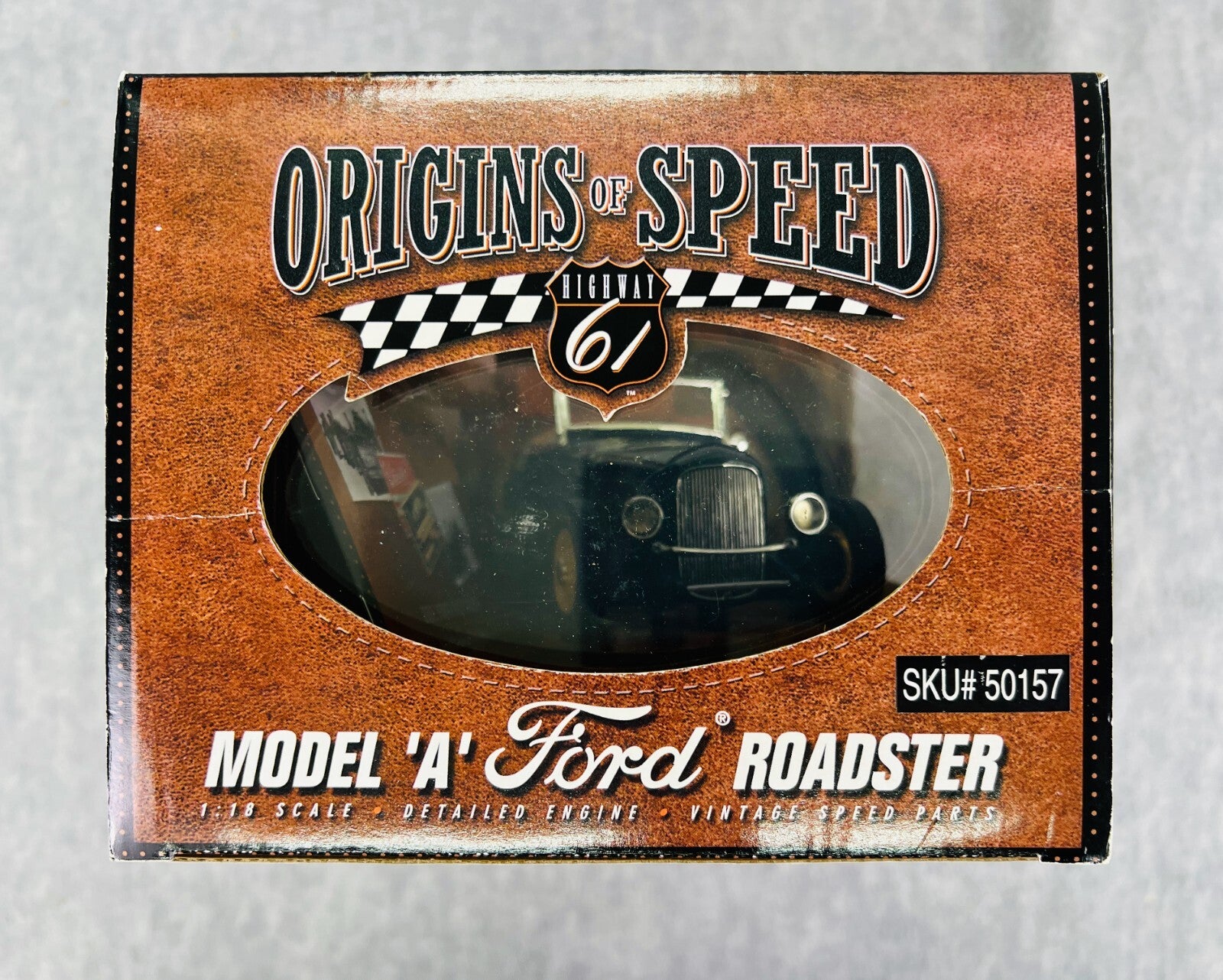 🇺🇸🇺🇸Highway 61 Ford Model A Roadster Hot Rod Origins of Speed Black🇺🇸🇺🇸