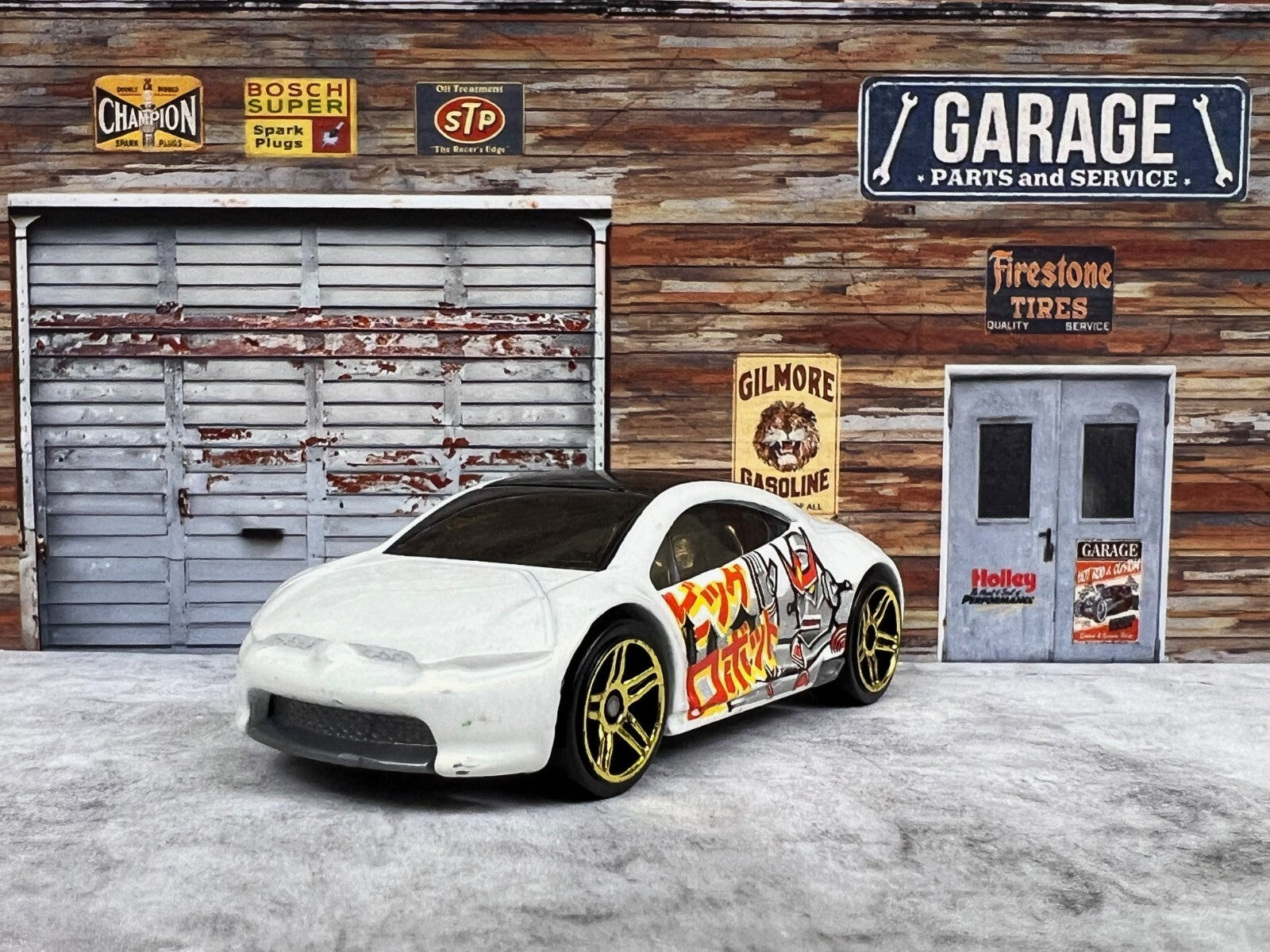 🎌🎌HOT WHEELS  White Mitsubishi Eclipse Concept Car C1🎌🎌