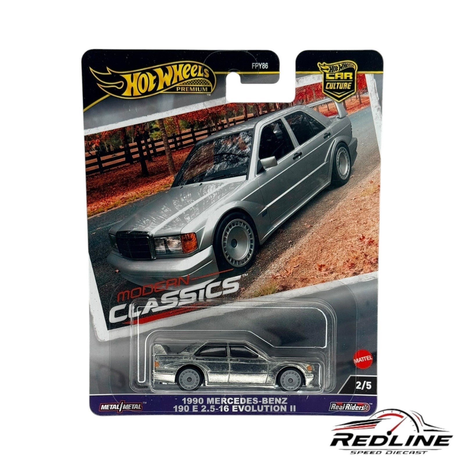 Hot Wheels 1990 Mercedes-Benz 190 E 2.5-16 Evolution II Modern Classics H17🇩🇪