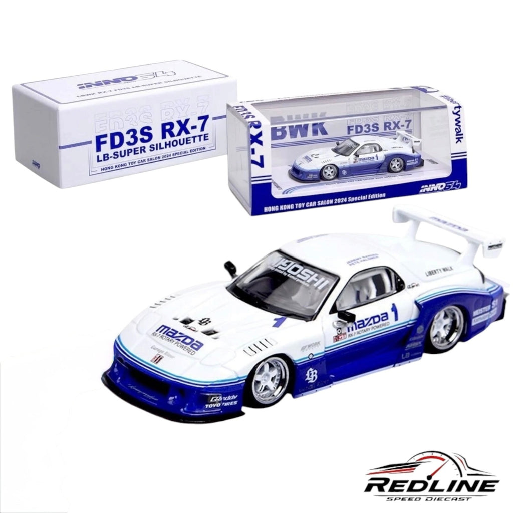 🎌INNO64 LBWK FD3S RX-7 LB-Super Silhouette White HK Toy Car Salon 2024 H3🎌