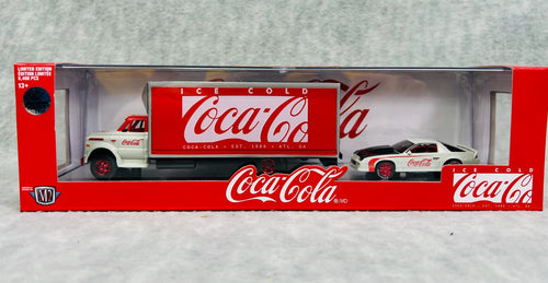 M2 Machines COCA COLA 1968 Chevy C60 Truck 1985 Camaro IROC-Z CHASE Auto-Haulers