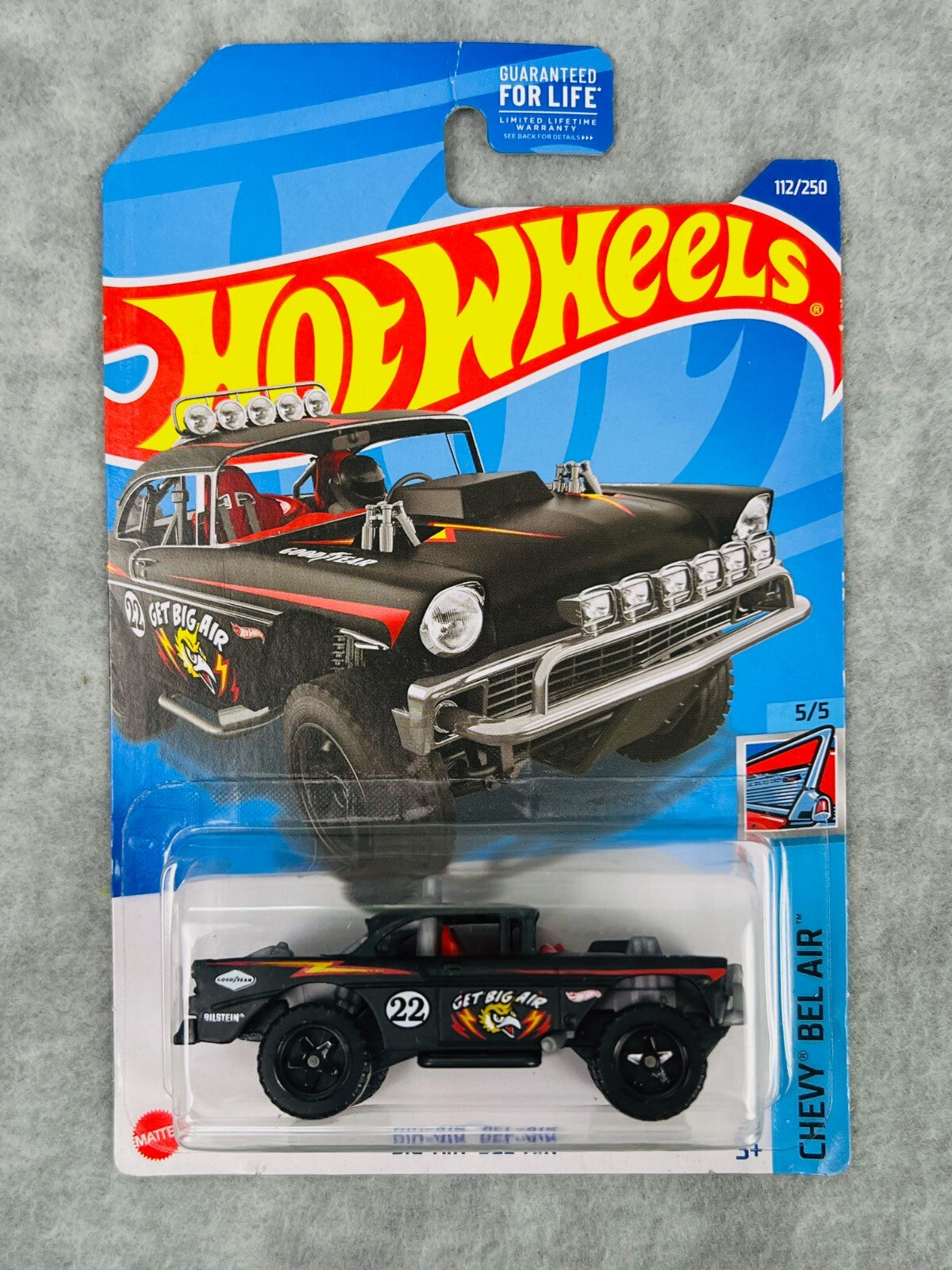 🔥🔥🔥Hot Wheels HW Chevy Bel Air  Black Big-Air Bel-Air H24🔥🔥🔥