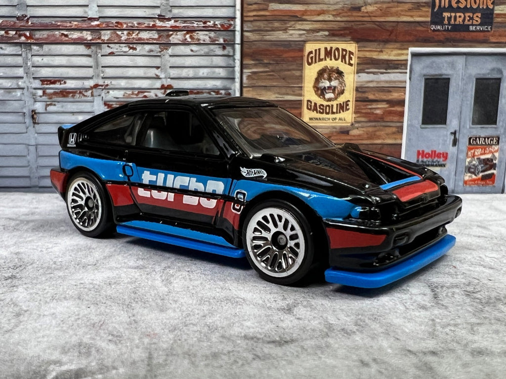 🎌🎌🎌Hotwheels Speed Graphics 1985 Honda CR-X Black Turbo C18🎌🎌🎌