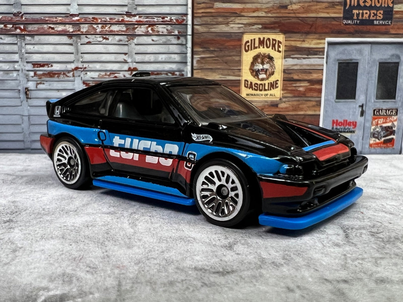 🎌🎌🎌Hotwheels Speed Graphics 1985 Honda CR-X Black Turbo C18🎌🎌🎌