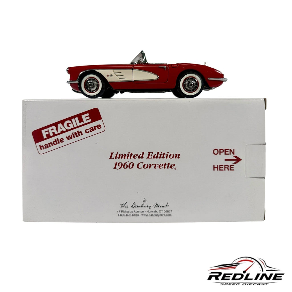 🇺🇸Danbury Mint Limited Edition 1960 Corvette Red 1:24 D1🇺🇸
