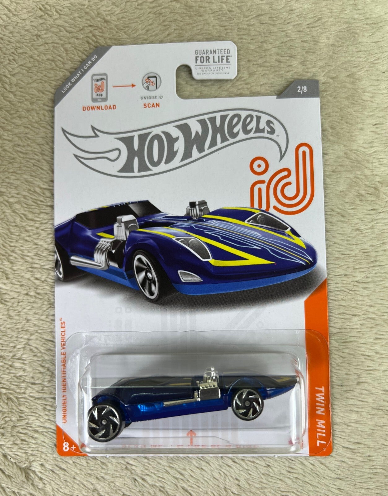 🔥Hot Wheels ID TWIN MILL CHASE 1:64 Scale Spectraflame Blue Die-cast Car HW15🔥