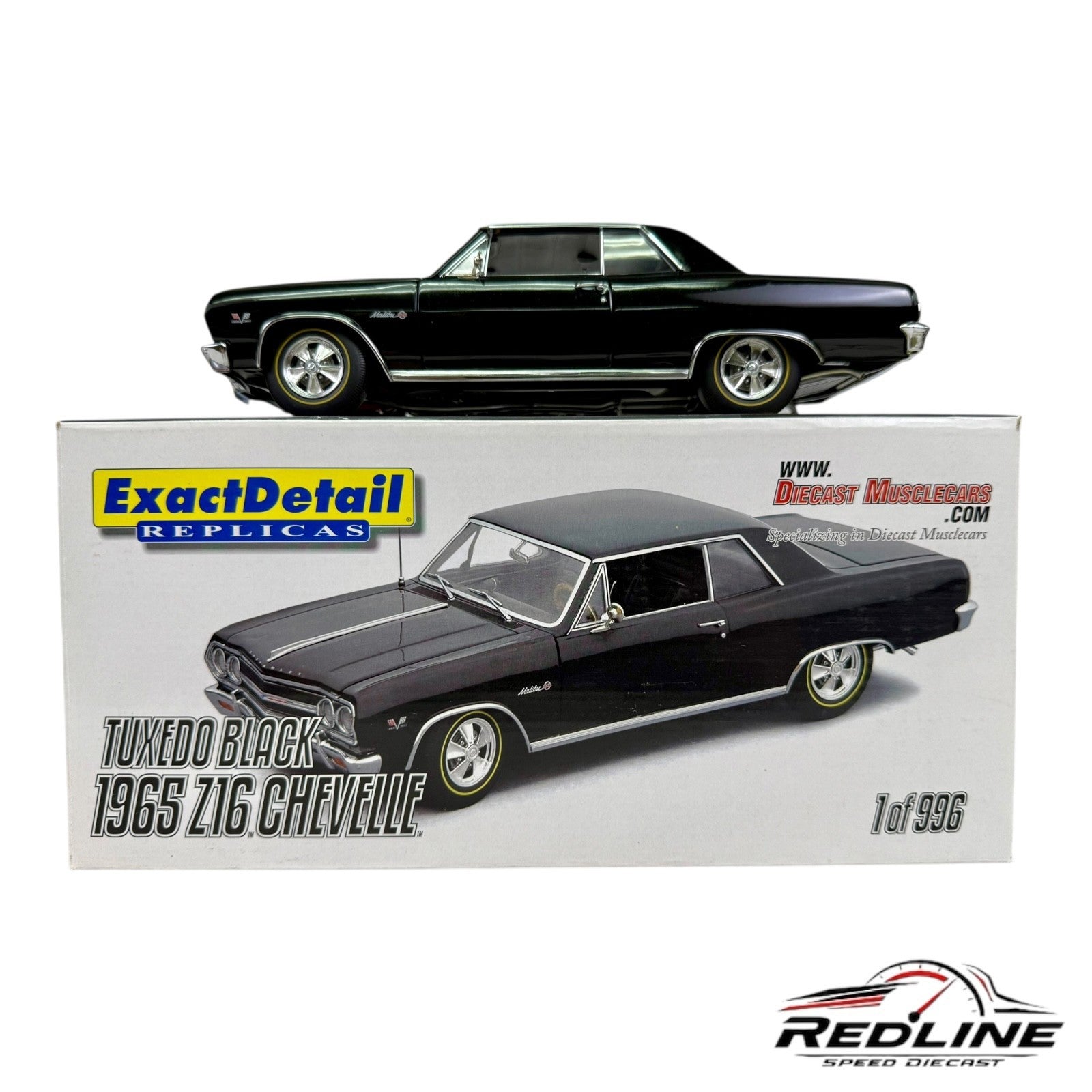 🇺🇸🇺🇸🇺🇸Exact Detail 1965 Z16 Chevelle Tuxedo Black 1:18 HW🇺🇸🇺🇸🇺🇸