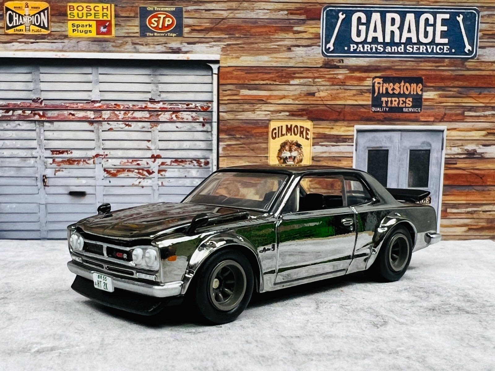 🔥Hot Wheels Redline Club RLC 1972 Nissan Skyline H/T 2000GT-R Chrome C11🔥
