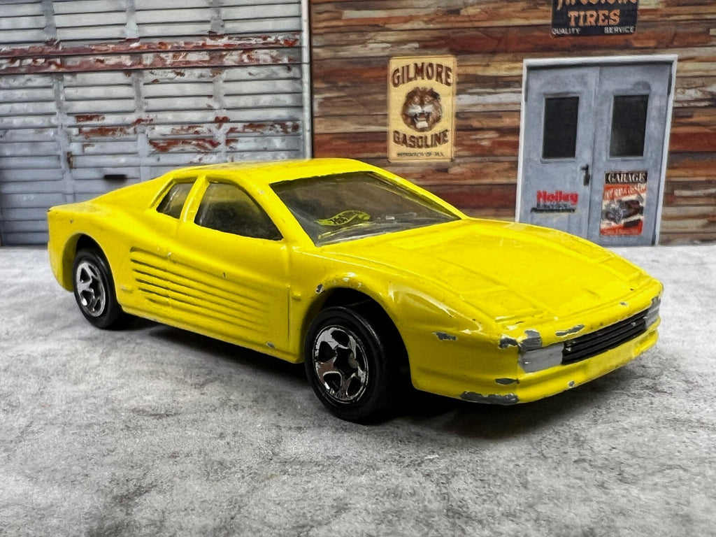 🇮🇹🇮🇹🇮🇹 Hot Wheels Exclusive Ferrari Testarossa Yellow C18🇮🇹🇮🇹🇮🇹