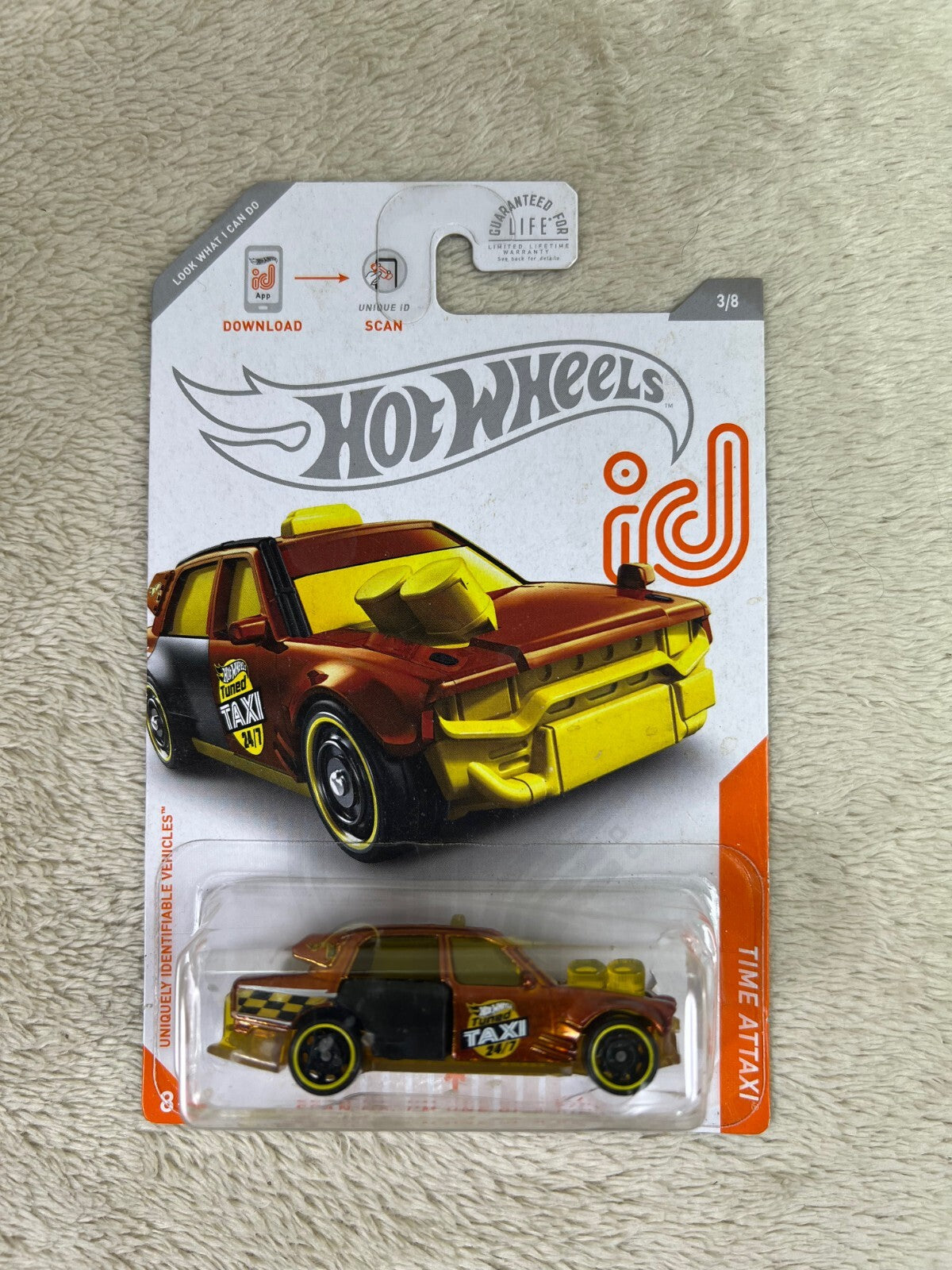 🔥🔥🔥🔥Hot Wheels ID CHASE Time Attaxi 1:64 Scale  Die-cast Car HW15🔥🔥🔥🔥