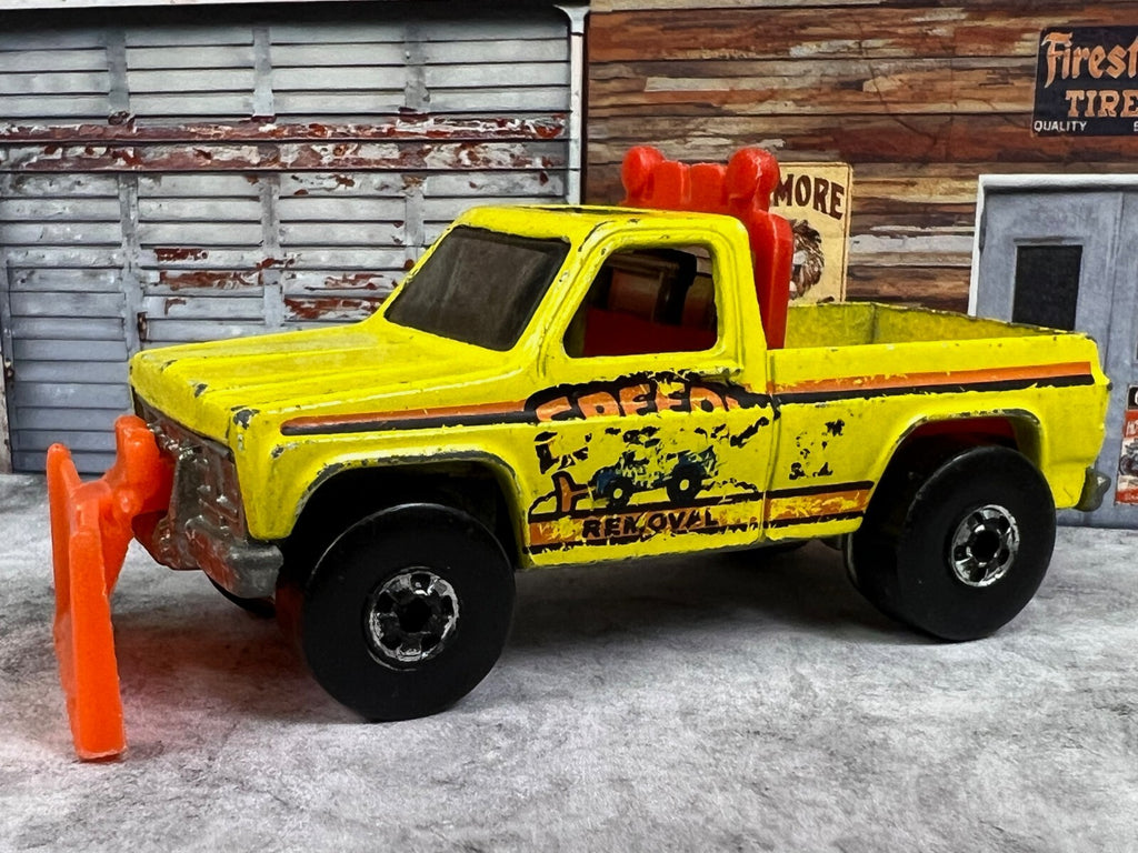 🔥🔥🔥Vintage 1979 Hot Wheels Speedy Removal Snow Plow Truck C3🔥🔥🔥