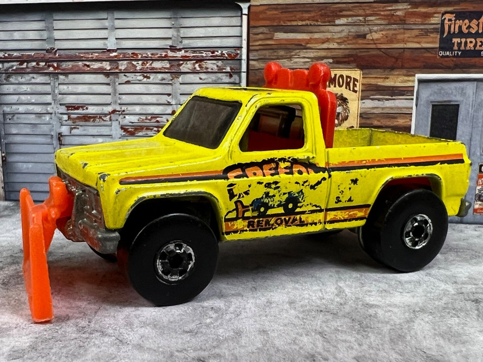 🔥🔥🔥Vintage 1979 Hot Wheels Speedy Removal Snow Plow Truck C3🔥🔥🔥