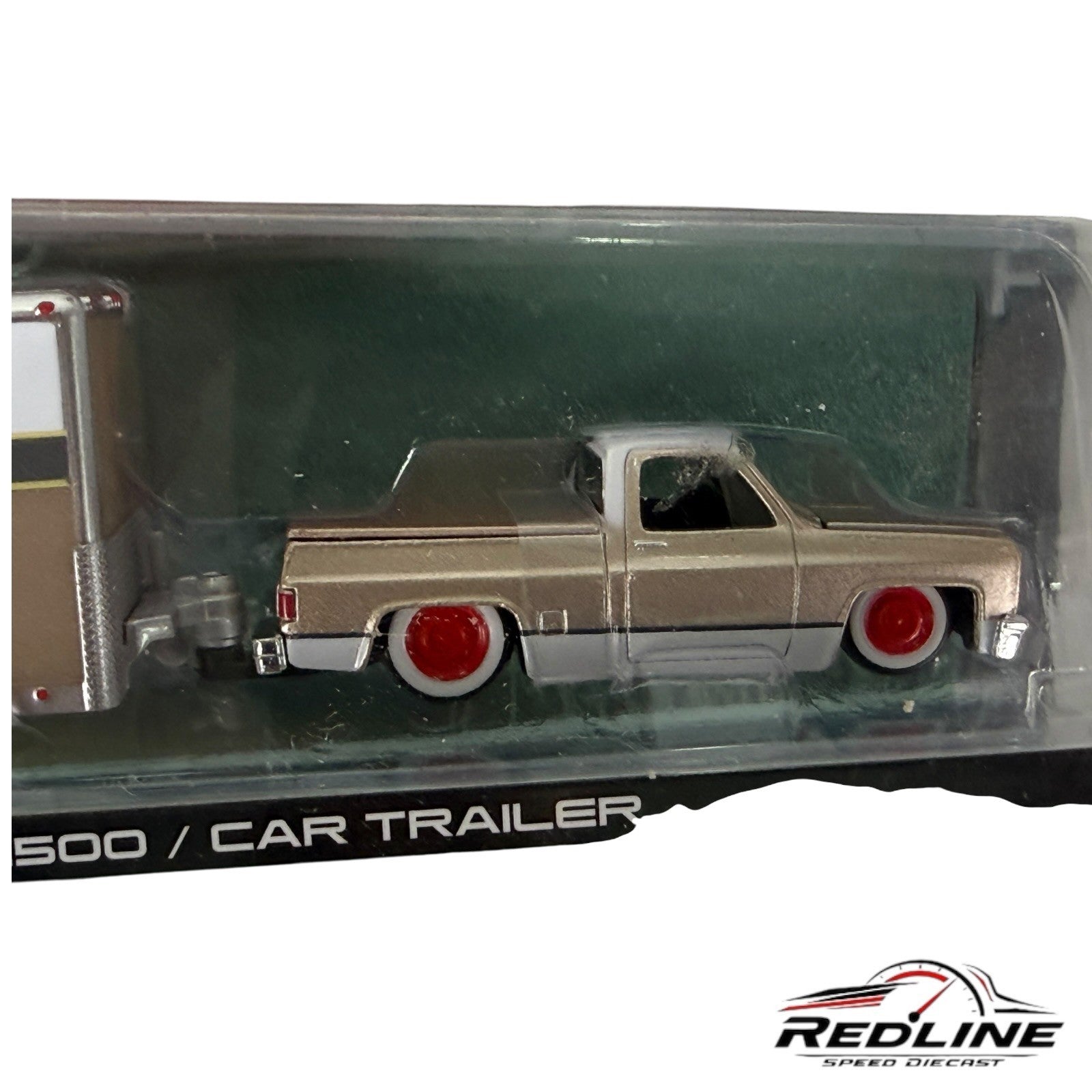 🦅🦅Maisto Design Tow & Go 1987 Chevy 1500 And Car Trailer 1:64 H9🦅🦅