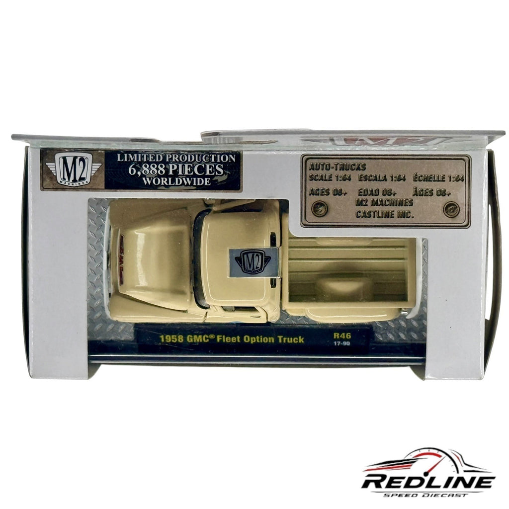 🇺🇸M2 Machines 1958 GMC Cream Fleet Option Truck 1/64 H17🇺🇸