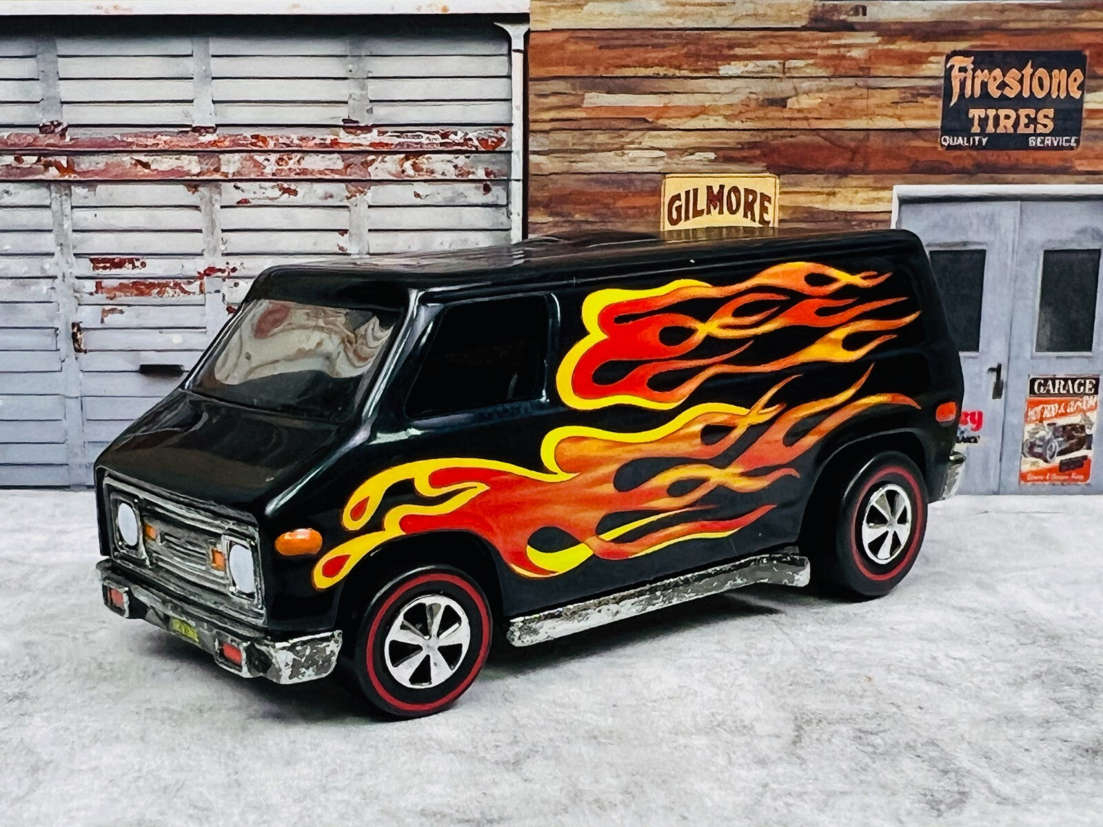 🔥🔥Hot Wheels RLC Red Line Club 2003 Collector Convention 70'S Van Black C4🔥🔥