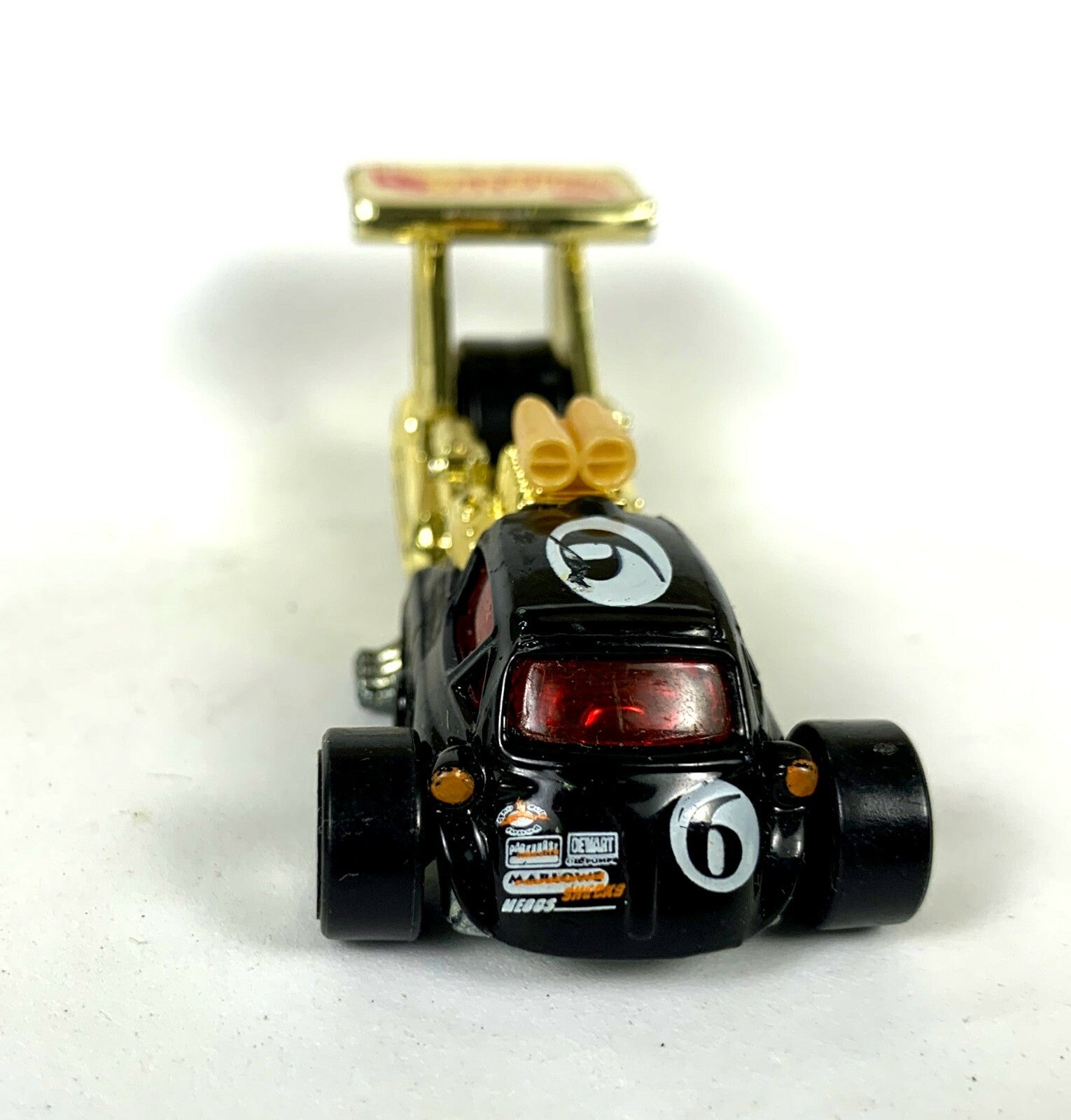 🔥🔥🔥🔥🔥🔥1998 HOT WHEELS WHATTA DRAG CAR LOOSE BLACK & GOLD 🔥🔥🔥🔥🔥🔥