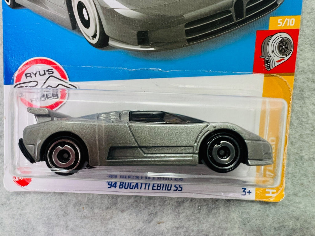 🔥🔥🔥 Hot Wheels '94 Bugatti EB110 SS Silver HW Turbo H30🔥🔥🔥