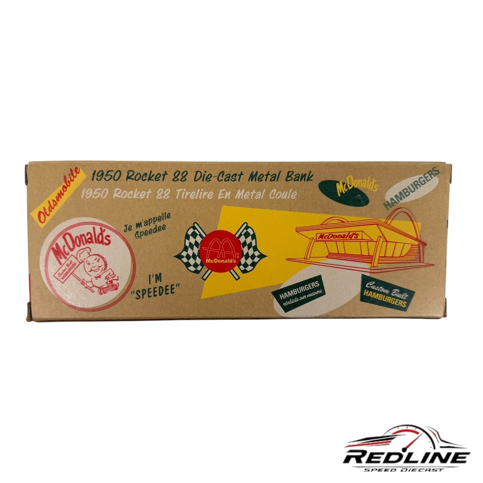 🔥Ertl McDonald's 1950 Oldsmobile Rocket 88 Die-Cast Car Bank 1:25 C2🔥
