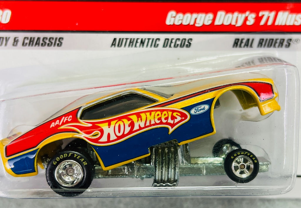 🏁🏁Hot Wheels Drag Strip Demons George Doty's '71 Mustang FUNNY CAR H4🏁🏁
